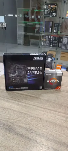 Kit Upgrade Amd Ryzen 7 5700G +Asus prime H520M AM4 DDR4 - Loja fs Informática
