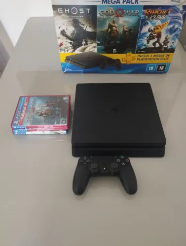 PlayStation 4 1 TB, 1 controle e 9 jogos