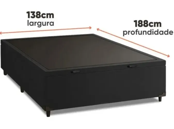Cama Box Baú e Colchão