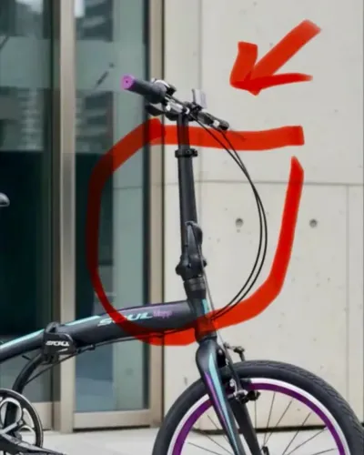 Extensão de guidão bike dobrável 