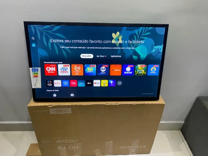 Tv smart 32 nova na caixa todos acessórios