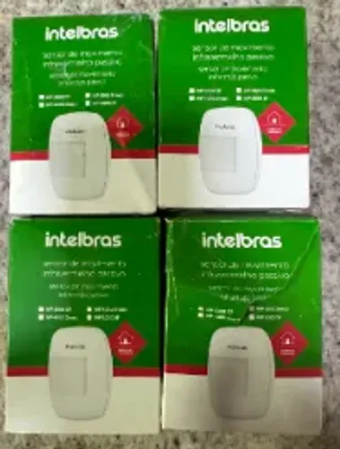 Sensores de Movimento Infravermelho Passivo sem fio - Intelbras - 4 unidades - NOVO