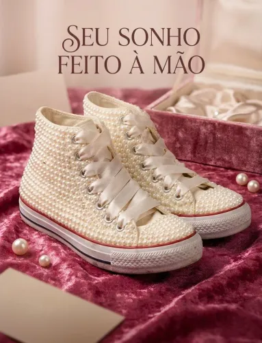 All Star de Pérolas Feito à Mão - Customização Exclusiva