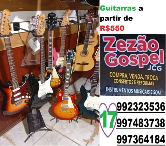 Guitarras a partir de R$550