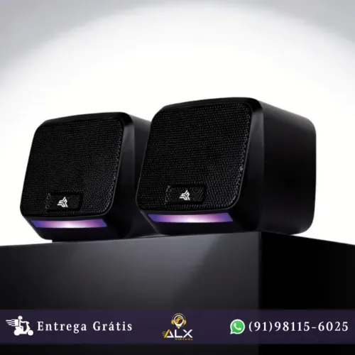 Mini Caixa de Som 10w Rms Pc e Notebook Led Hórus Kp-ro858 *ENTREGA GRÁTIS*