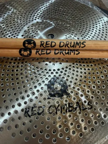 KIT DE 2 PRATO DE BATERIA RED CYMBALS
