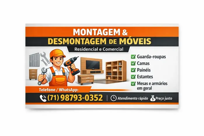 MONTAGEM & DESMONTAGEM DE MÓVEIS