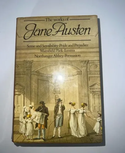 Livro The Works of Jane Austen importado vintage capa dura