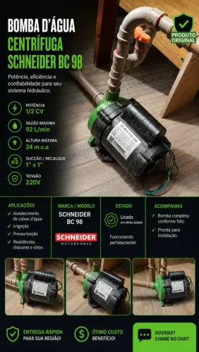 Bomba centrífuga Schneider bc 98 1/2cv
