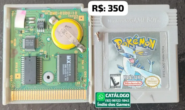 Pokemon Silver Gradiente = R$: 350