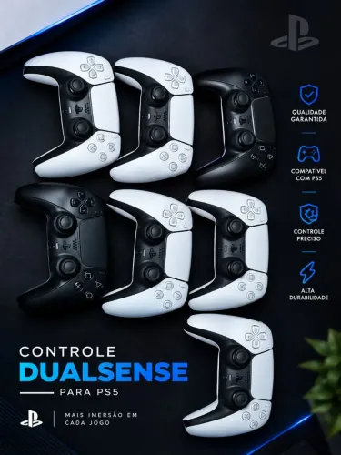 Controles Dual Sense com Hall Effect