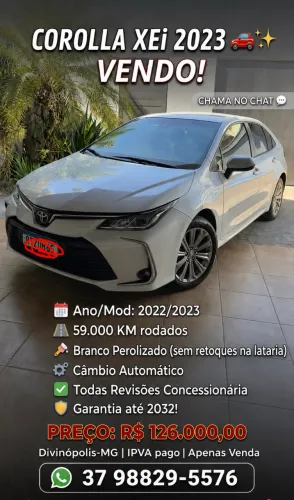 Toyota Corolla XEI 2.0 Flex 16V Aut. 2023