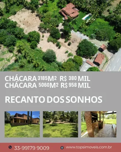 Chácaras no Recanto dos Sonhos(Piracanjuba)