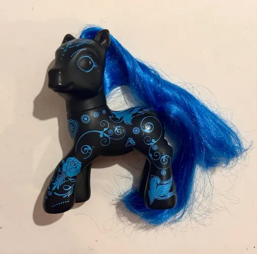 My Little Pony Blue and Black Collector Art Pony 2008