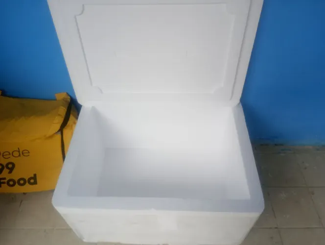 Vendo caixa de isopor da grande prá vender rápido 80,00 reais