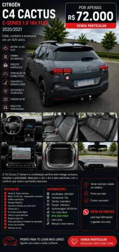 Citroen C4 Cactus Feel 1.6 16V Flex Aut. 2021