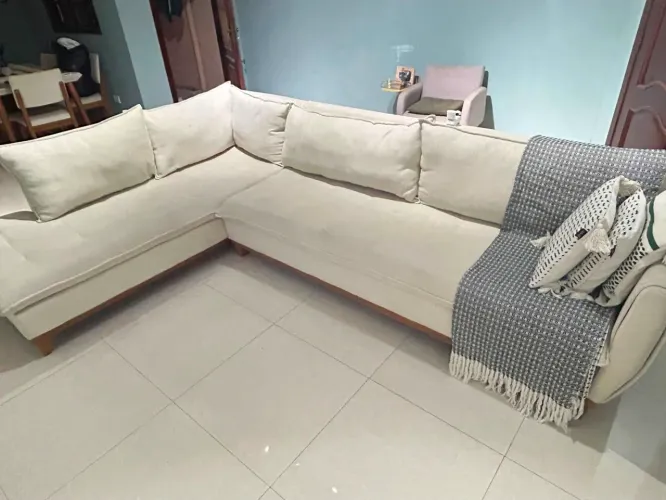 Sofá de Canto Moderno em L - Conforto e Elegância para sua Sala!