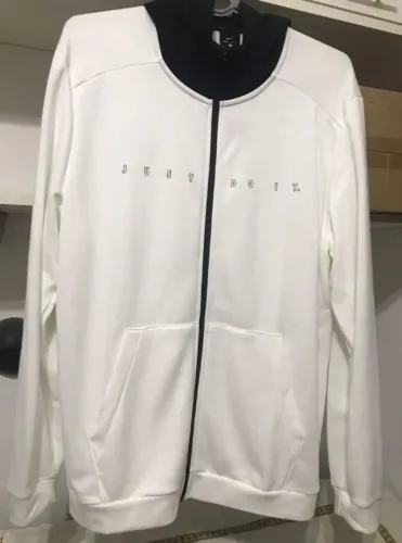 Jaqueta Nike Dri-Fit Fleece Masculina Branca GG