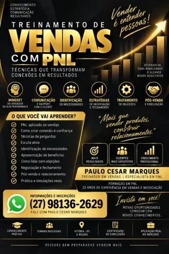 TREINAMENTO DE VENDAS COM PNL