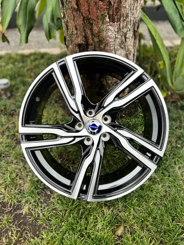 Jogo De Roda Volvo XC-90 Preto Diamantado 5x108 - 19x8 Offset 45