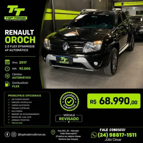 Renault Duster Oroch Dyna. 2.0 Hi-flex 16V Aut. 2017