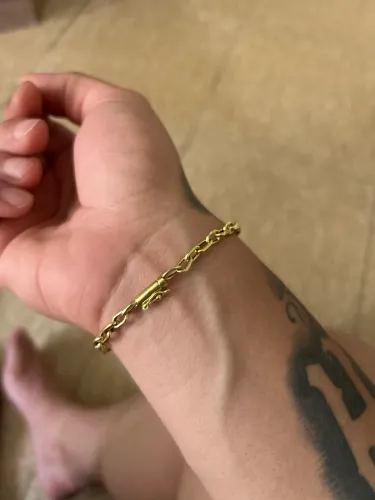 Pulseira 18k oca