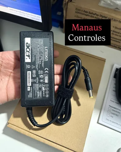 Fonte para Notebook da Acer ( Plug Grosso ) 