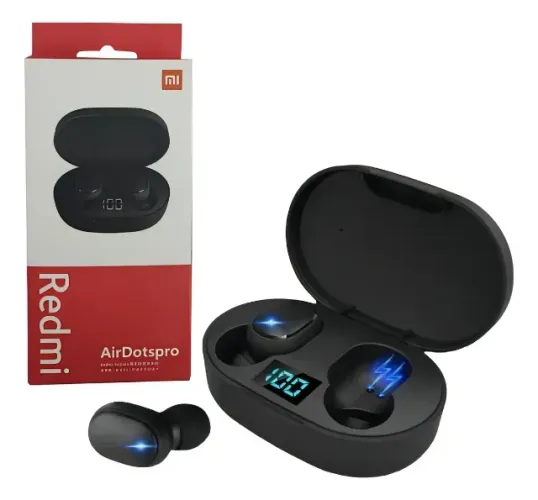 Fone de Ouvido Redmi AirdotsPro 2 Preto Conexão 5.0 Com Case De Carregamento 