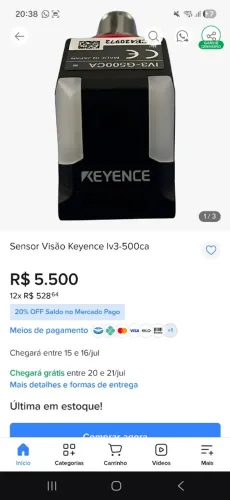 Sistema de visao completo keyence