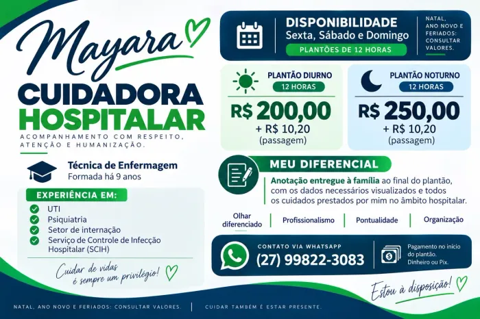 Cuidadora Hospitalar