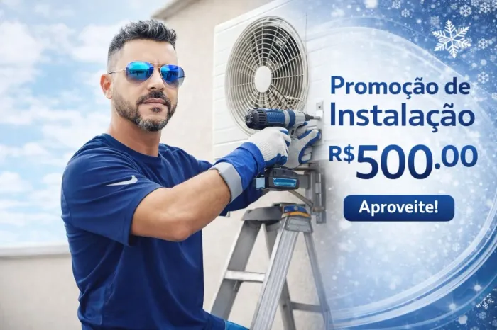 Instalação e limpeza de ar condicionado