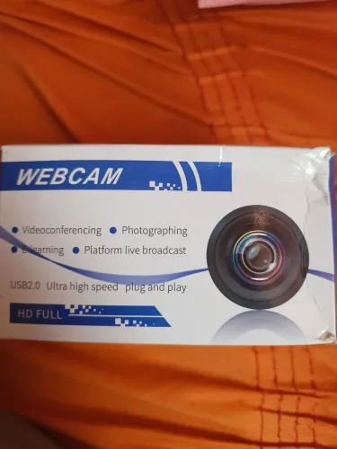 Web cam com áudio imbutido