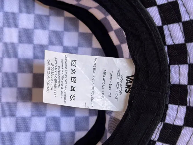 Bucket Vans Quadriculado (Checkerboard) - Estilo Clássico
