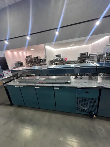 Balcão condimentadora 2.5M 4 portas inox - refrimate