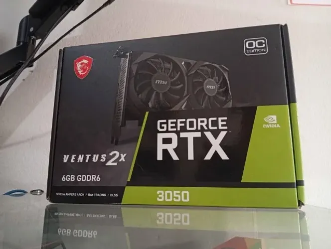 RTX 3050 semi nova. *Analiso trocas em placa inferior com volta...