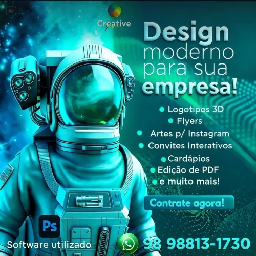Artes Digitais Design Logo Flyer Convite Banner Id Visual 