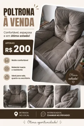 Poltrona Marrom