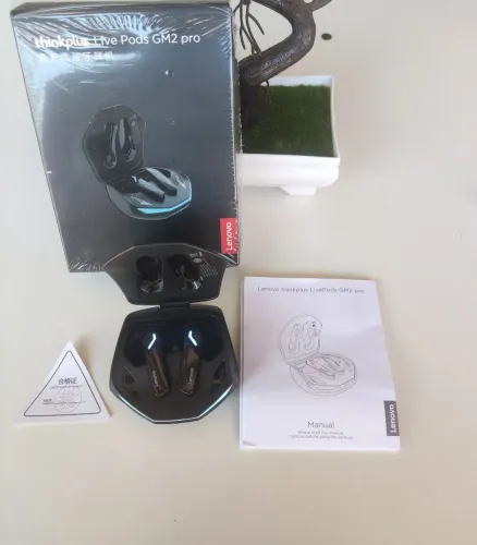 Fone Bluetooth Lenovo GM2 Pro | Bluetooth 5.3 + Modo Gamer<br>