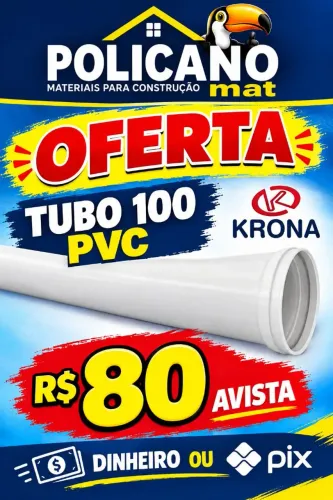 Tubo 100 pvc krona