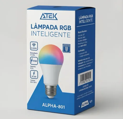 Lampada Rgb Inteligente Alexa