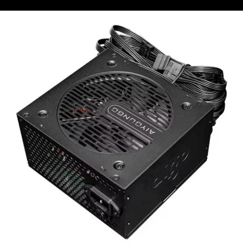 Fonte Aigo Darkflash AT550, 550W, 80 Plus Bronze, Preto