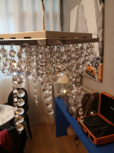 Lustre pendente com cristais NOVO