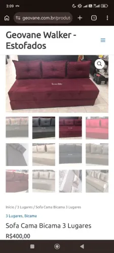 Sofa Cama Bicama 3 Lugares