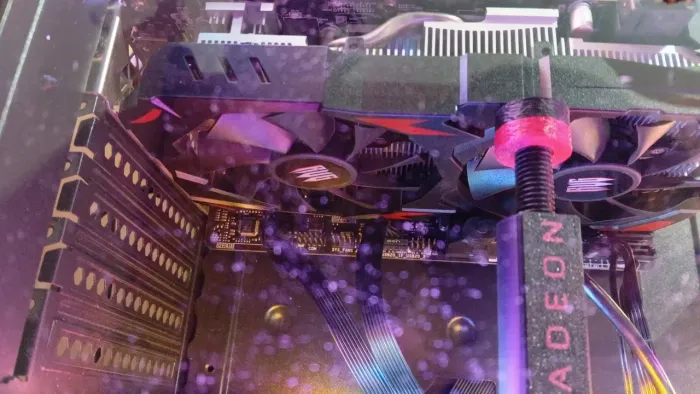 Placa de vídeo RX 580.
