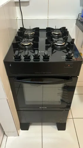 Vendo Fogão Atlas 4 bocas Tampo de Vidro 