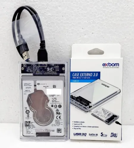 HD Externo | 1TB | USB 3.0 | Seagate | Saúde 100%