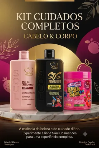 Kit cuidados para o cabelo