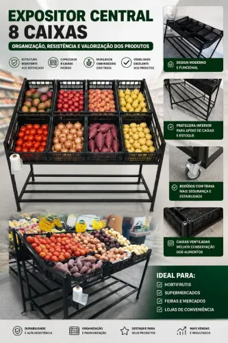 Expositor para Hortifruti