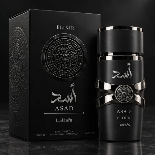 PERFUME ÁRABE ASAD "elixir" (preto)