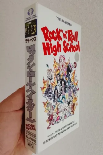 RAMONES - VHS - VERSÃO JAPONESA - Rock 'n' Roll High School